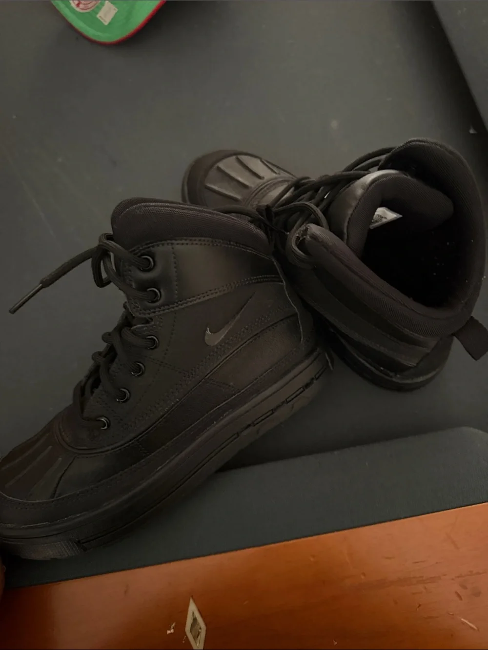 Nike Black High-Top Leather Duck Boots